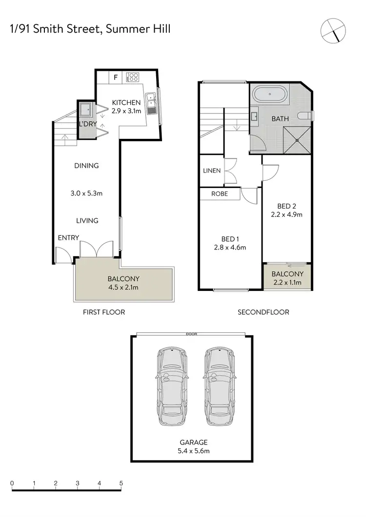 Floorplan of Homely apartment listing, 1/91 Smith Street, Summer Hill NSW 2130