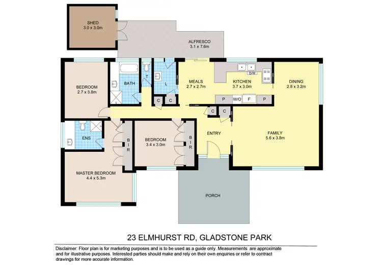 Floorplan of Homely house listing, 23 Elmhurst Road, Gladstone Park VIC 3043