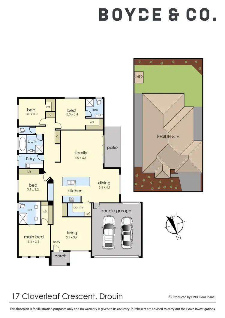 Floorplan of Homely house listing, 17 Cloverleaf Crescent, Drouin VIC 3818