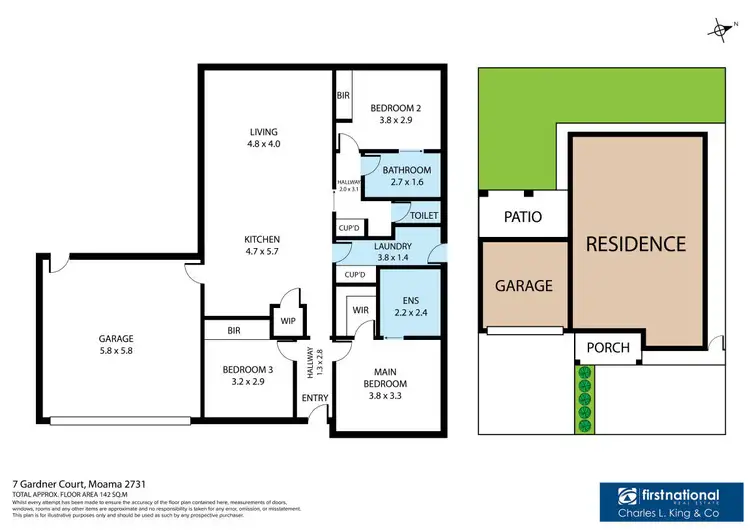 Floorplan of Homely house listing, 7 Gardner Court, Moama NSW 2731