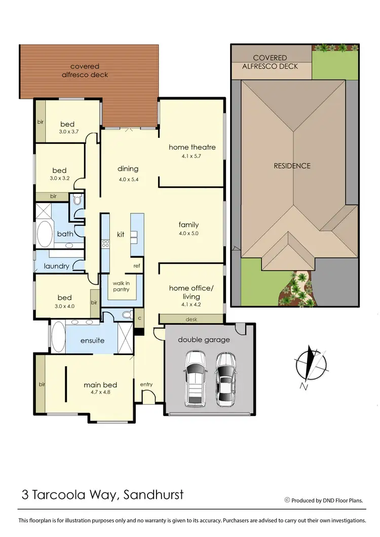 Floorplan of Homely house listing, 3 Tarcoola Way, Sandhurst VIC 3977