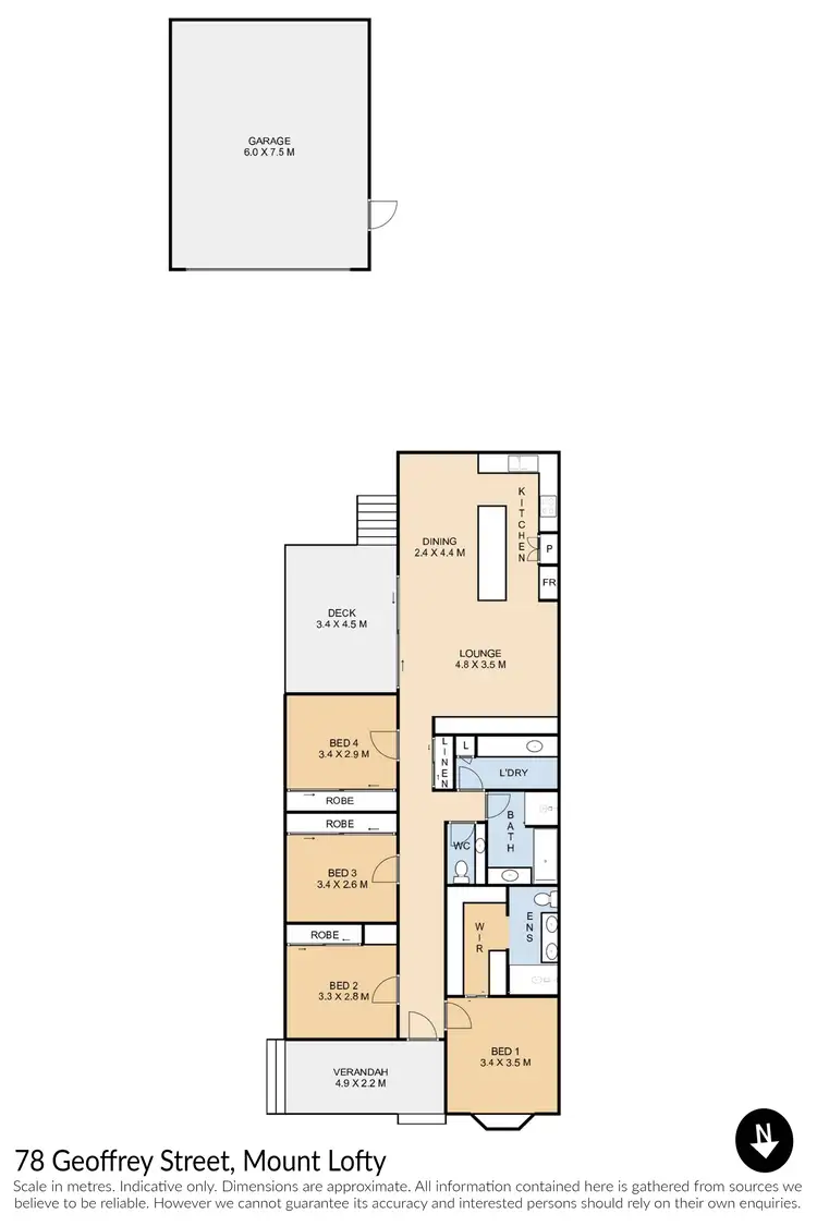 Floorplan of Homely house listing, 78 Geoffrey Street, Mount Lofty QLD 4350