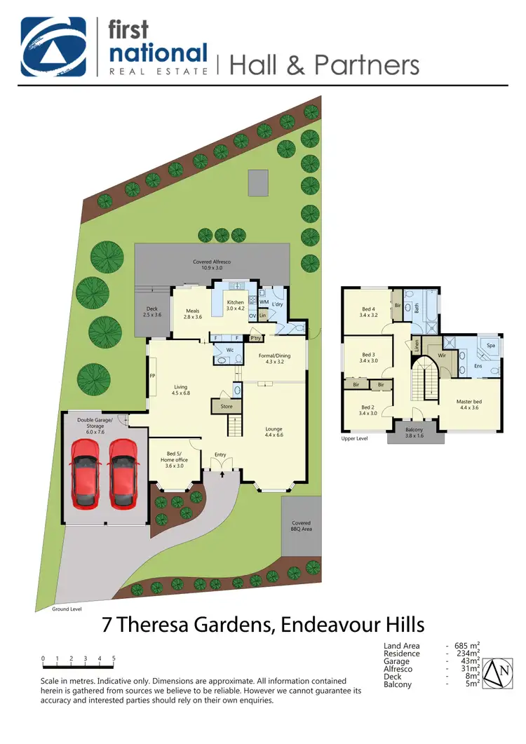 Floorplan of Homely house listing, 7 Theresa Gardens, Endeavour Hills VIC 3802