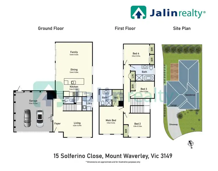 Floorplan of Homely house listing, 15 Solferino Close, Mount Waverley VIC 3149
