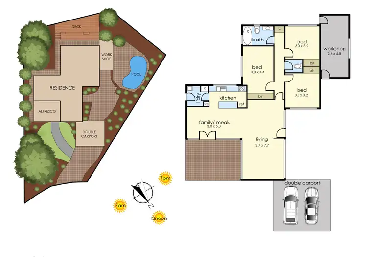Floorplan of Homely house listing, 8 Casale Court, Frankston VIC 3199