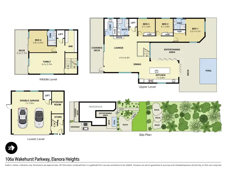 Floorplan of Homely house listing, 106A Wakehurst Parkway, Elanora Heights NSW 2101