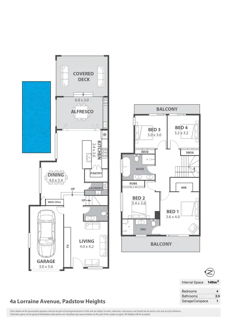 Floorplan of Homely house listing, 4a Lorraine Avenue, Padstow Heights NSW 2211