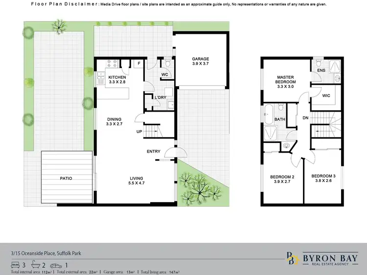 Floorplan of Homely house listing, 3/15 Oceanside Place, Suffolk Park NSW 2481