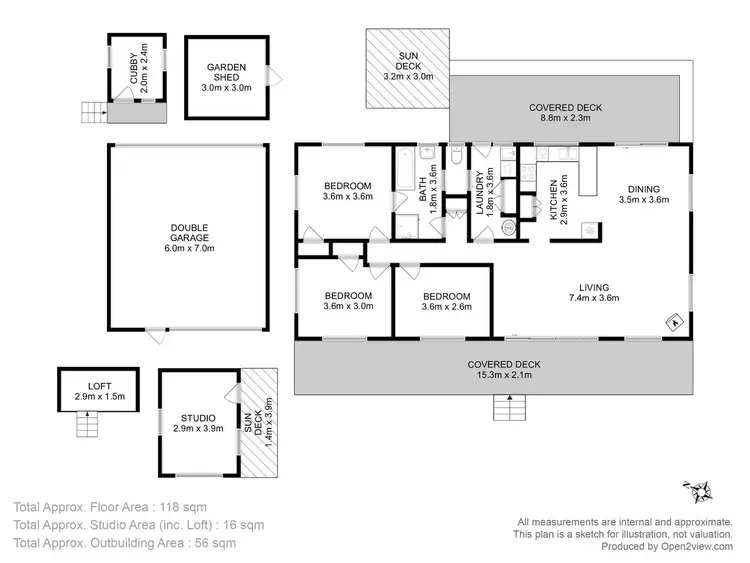 Floorplan of Homely house listing, 3 Clover Court, Carlton TAS 7173