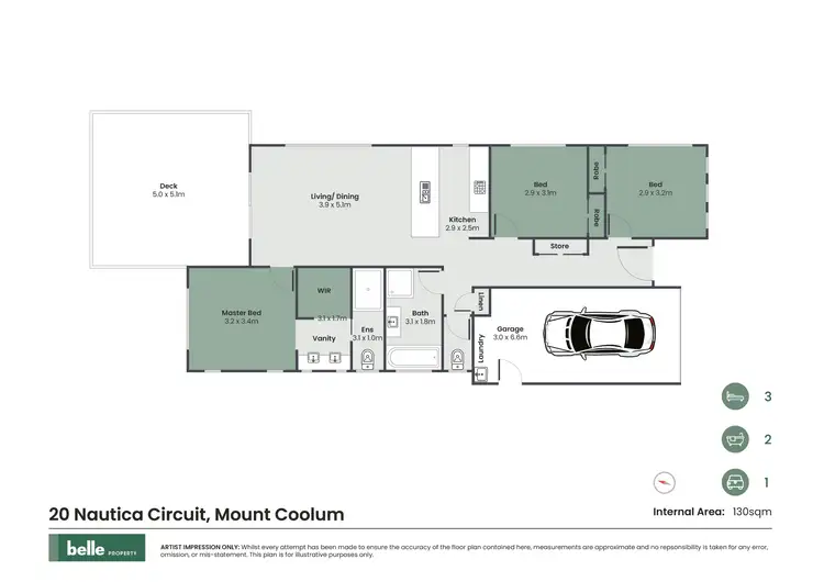 Floorplan of Homely house listing, 20 Nautica Circuit, Mount Coolum QLD 4573