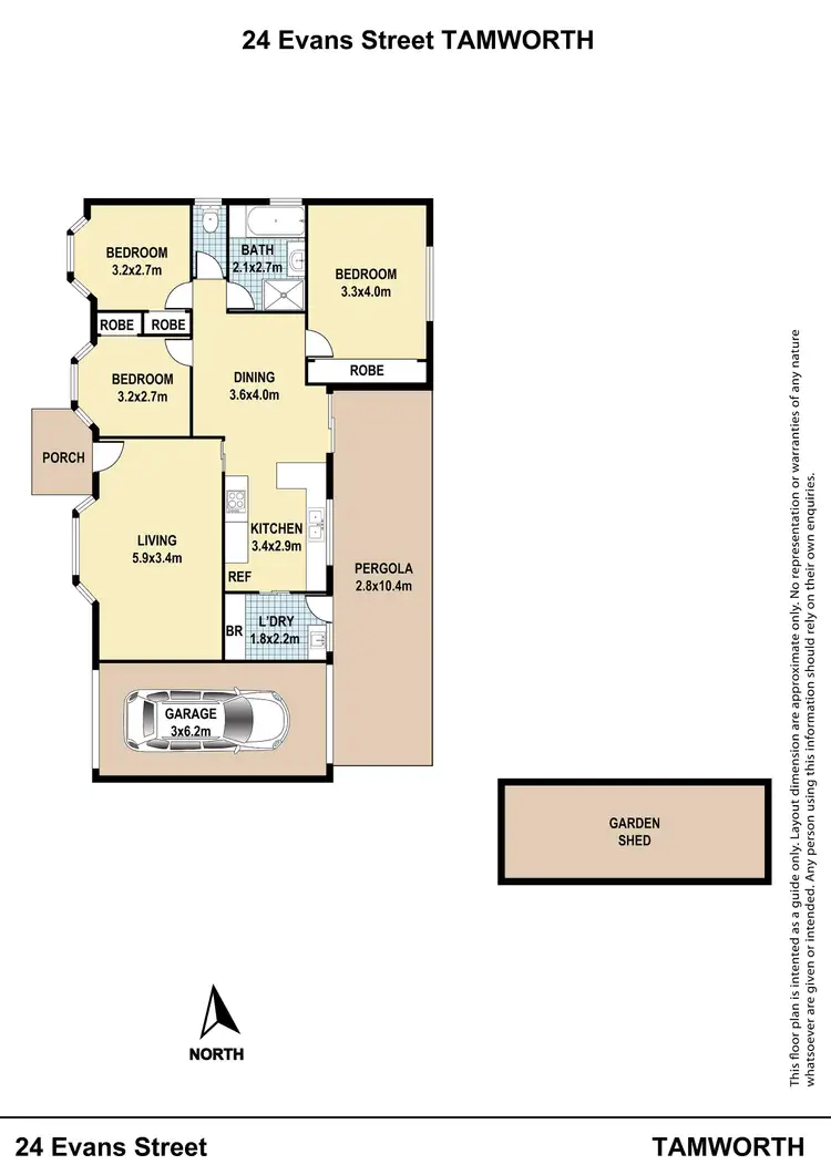 Floorplan of Homely house listing, 24 Evans Street, Tamworth NSW 2340