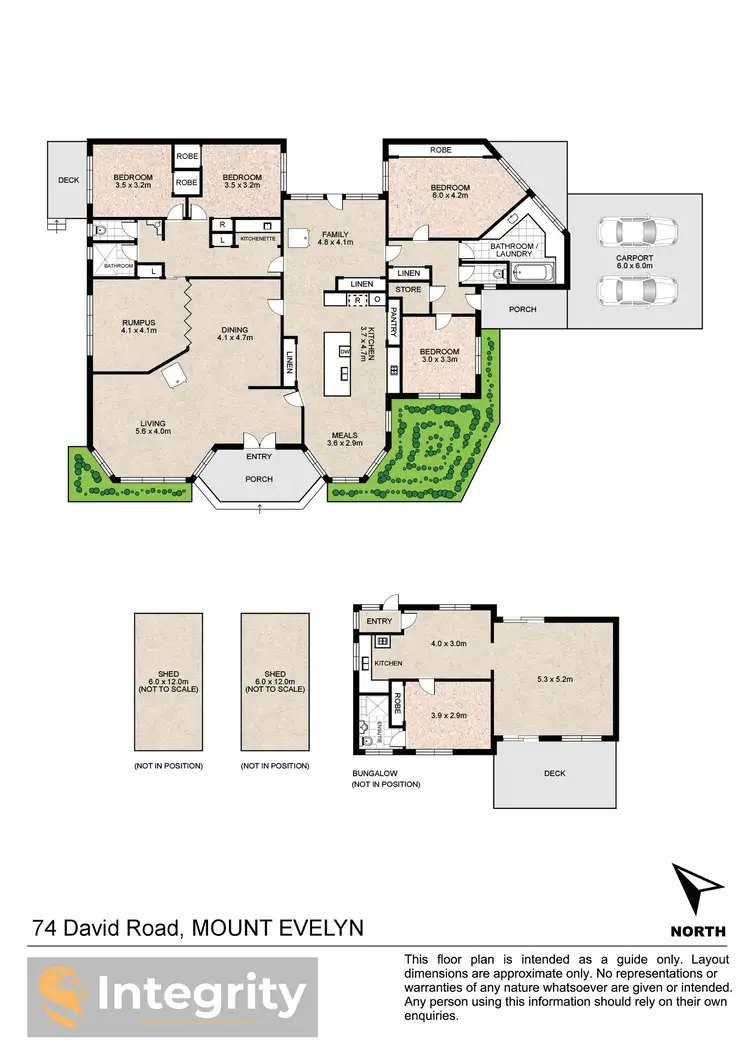 Floorplan of Homely house listing, 74 David Road, Mount Evelyn VIC 3796