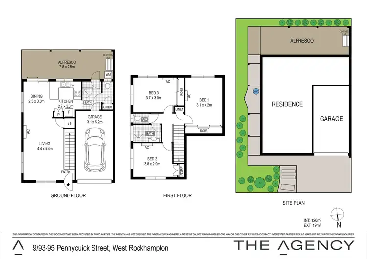 Floorplan of Homely unit listing, 9/93-95 Pennycuick Street, West Rockhampton QLD 4700
