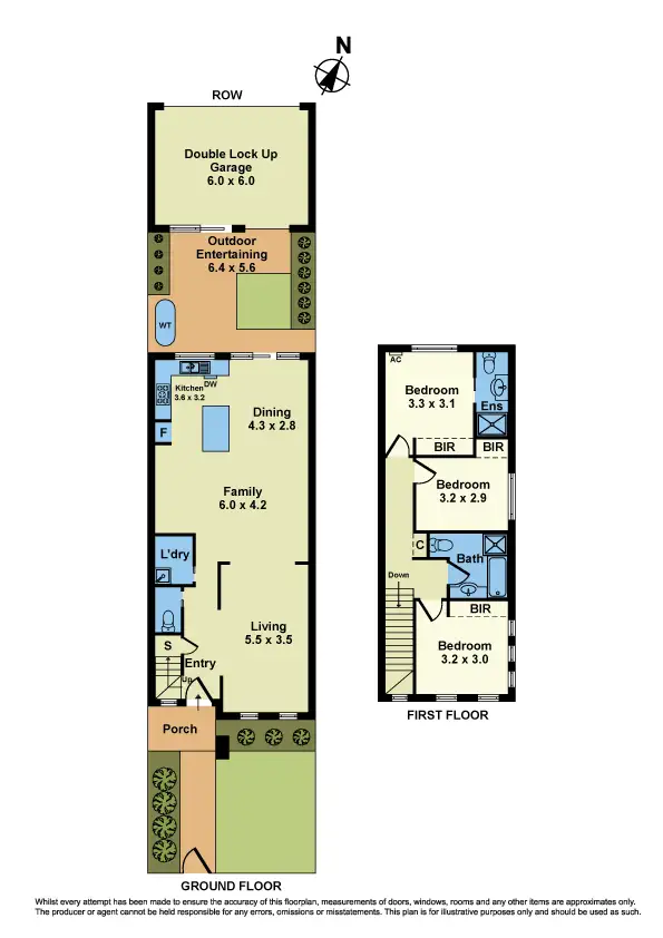 Floorplan of Homely townhouse listing, 180 Churchill Avenue, Braybrook VIC 3019