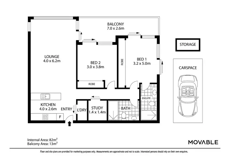 Floorplan of Homely apartment listing, 306/11 Perkins Street, Newcastle NSW 2300