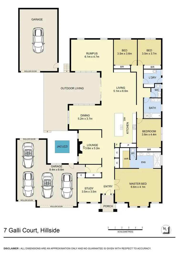 Floorplan of Homely house listing, 7 Galli Court, Hillside VIC 3037