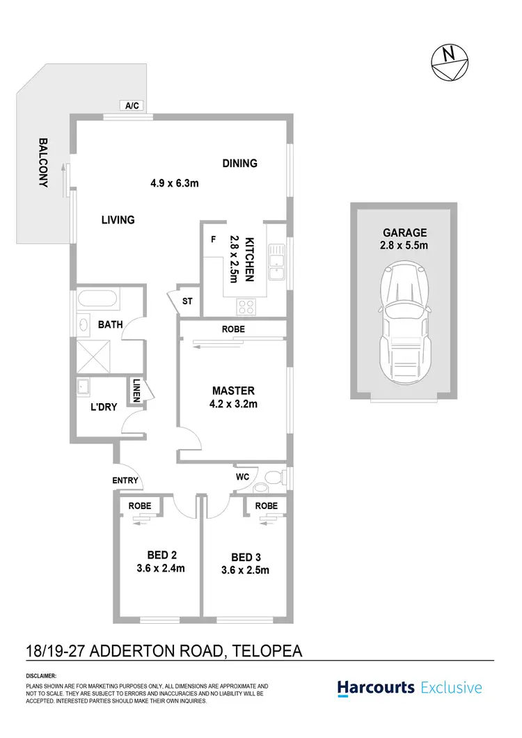 Floorplan of Homely unit listing, 18/19-27 Adderton Road, Telopea NSW 2117