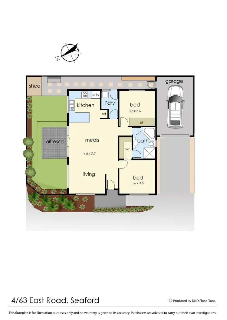 Floorplan of Homely unit listing, 4/63 East Road, Seaford VIC 3198