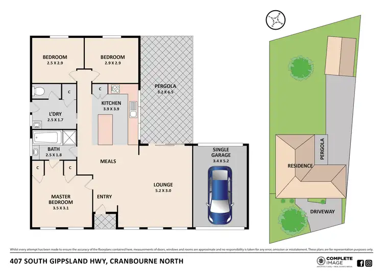 Floorplan of Homely house listing, 407 South Gippsland Highway, Cranbourne North VIC 3977