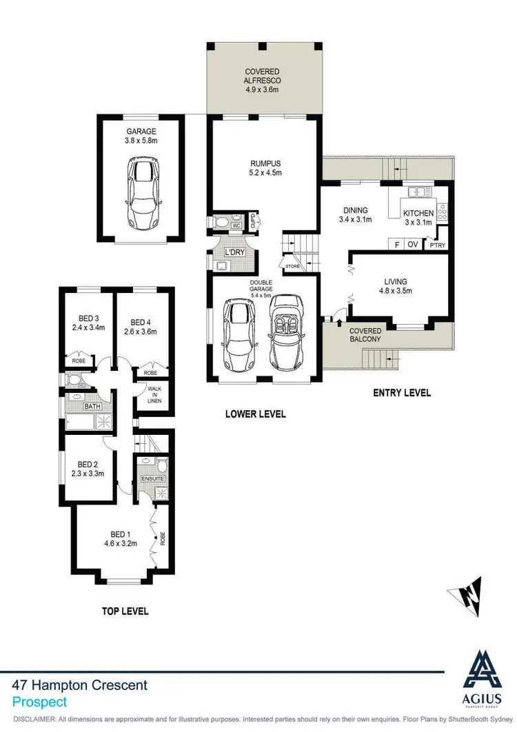 Floorplan of Homely house listing, 47 Hampton Crescent, Prospect NSW 2148