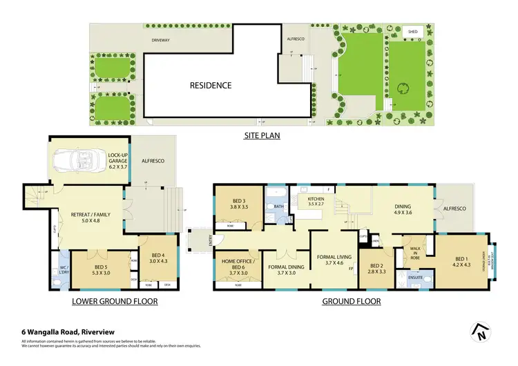 Floorplan of Homely house listing, 6 Wangalla Road, Riverview NSW 2066