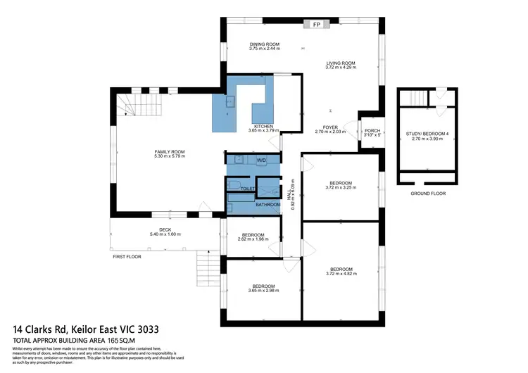 Floorplan of Homely house listing, 14 Clarks Road, Keilor East VIC 3033