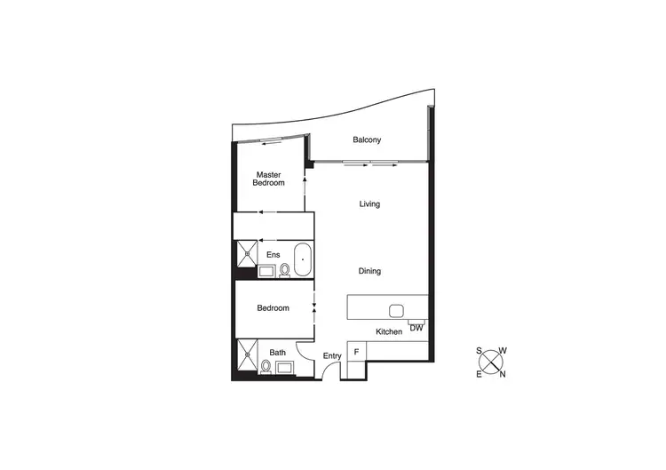 Floorplan of Homely apartment listing, 204P/14-16 The Esplanade, St Kilda VIC 3182