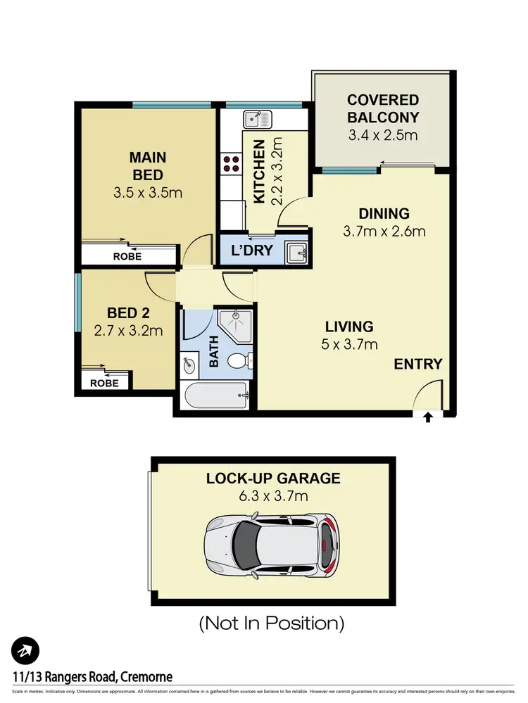 Floorplan of Homely apartment listing, 11/13 Rangers Road, Cremorne NSW 2090