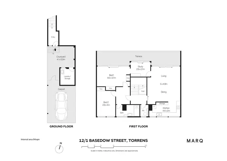 Floorplan of Homely townhouse listing, 12/1 Basedow Street, Torrens ACT 2607