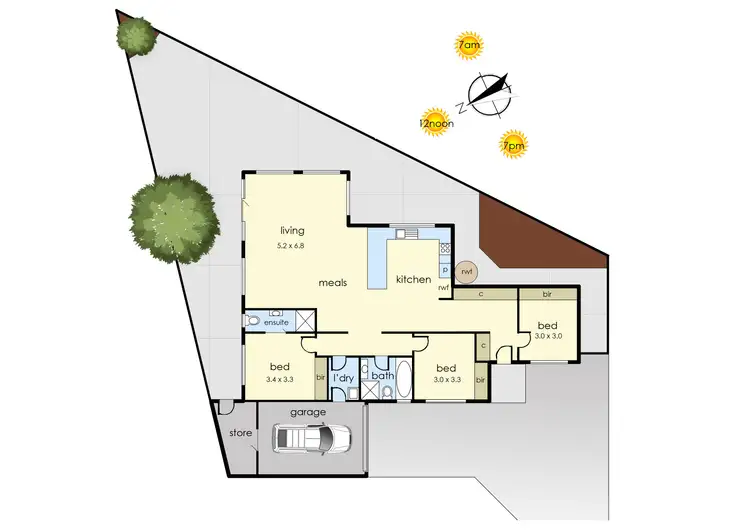 Floorplan of Homely house listing, 2/12 Bursaria Crescent, Frankston North VIC 3200