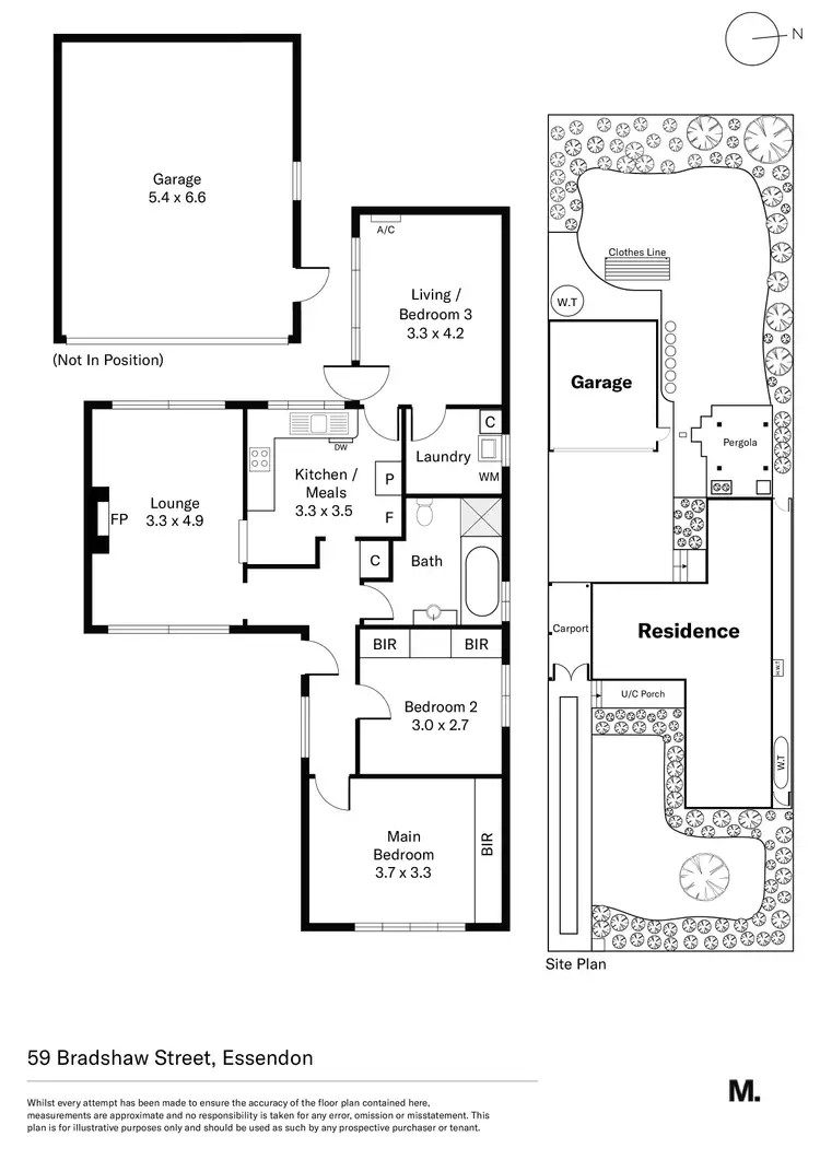 Floorplan of Homely house listing, 59 Bradshaw Street, Essendon VIC 3040