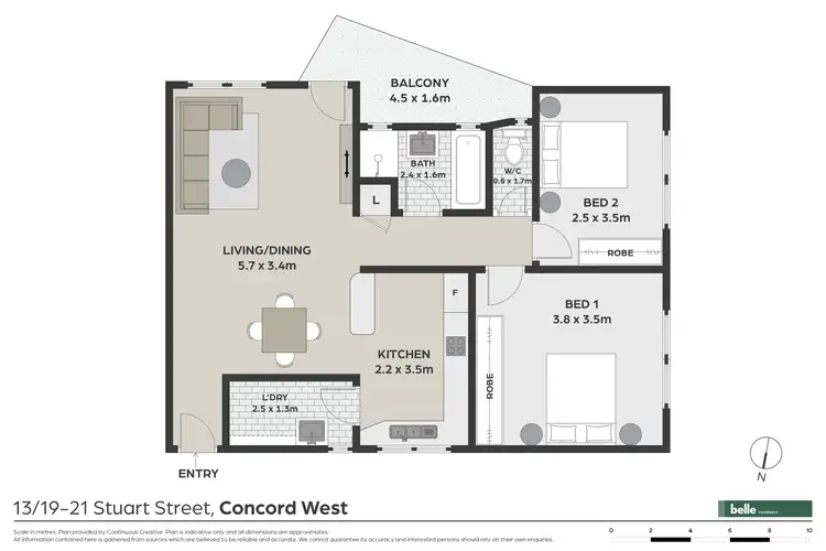 Floorplan of Homely unit listing, 13/19-21 Stuart Street, Concord West NSW 2138