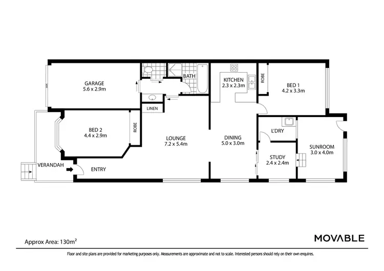 Floorplan of Homely semi-detached listing, 2/5 Kalinda Close, Lambton NSW 2299