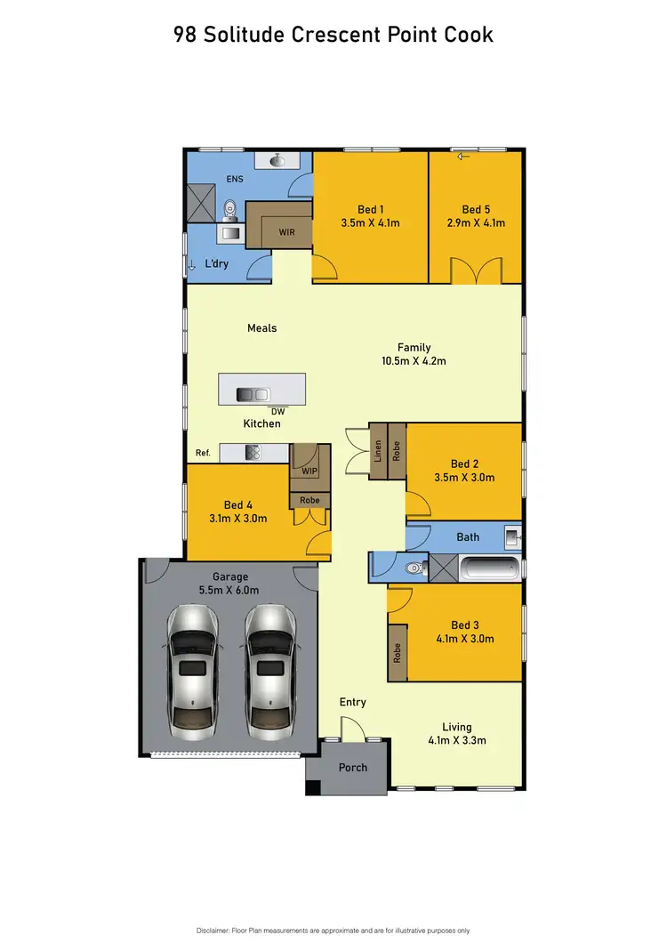 Floorplan of Homely house listing, 98 Solitude Crescent, Point Cook VIC 3030