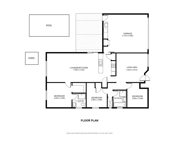 Floorplan of Homely house listing, 15 Brian Street, Brinsmead QLD 4870
