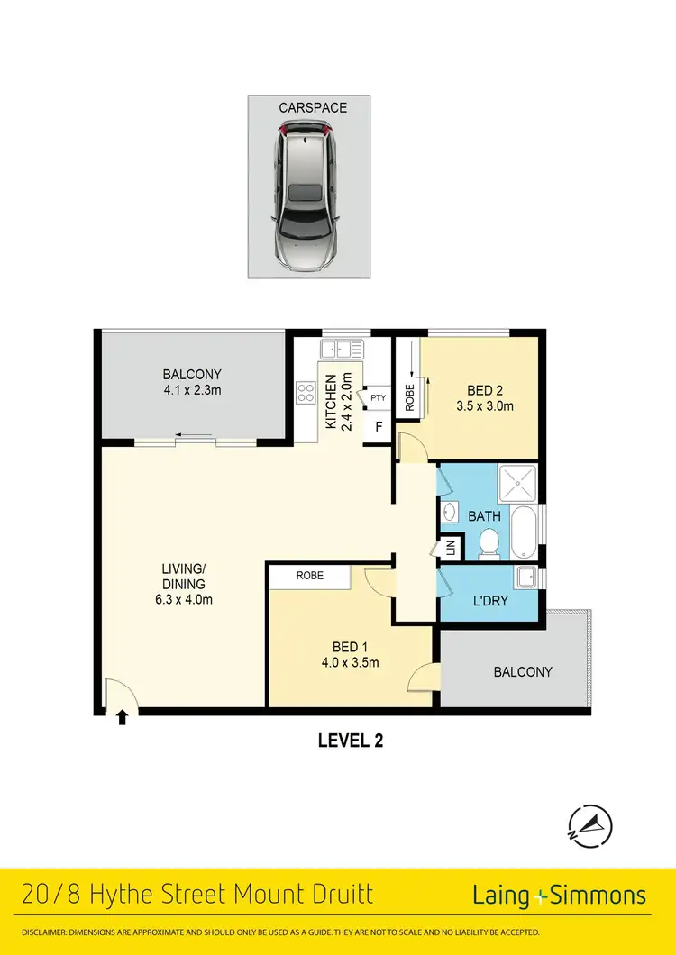 Floorplan of Homely unit listing, 20/8 Hythe Street, Mount Druitt NSW 2770
