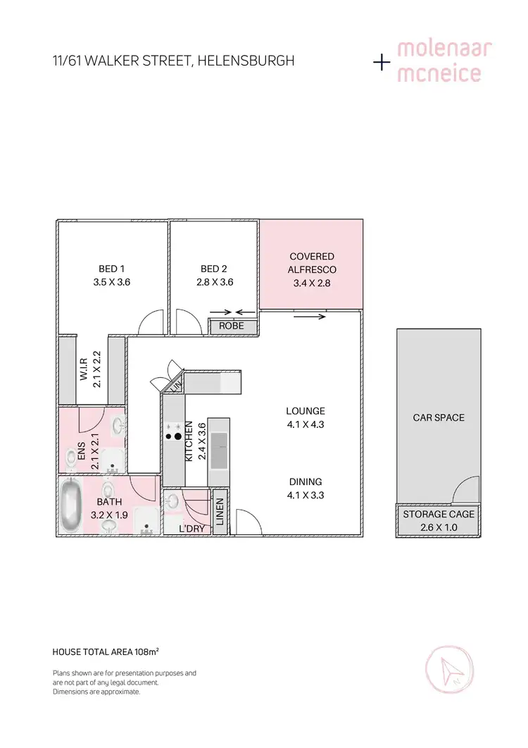 Floorplan of Homely unit listing, 11/61 Walker Street, Helensburgh NSW 2508