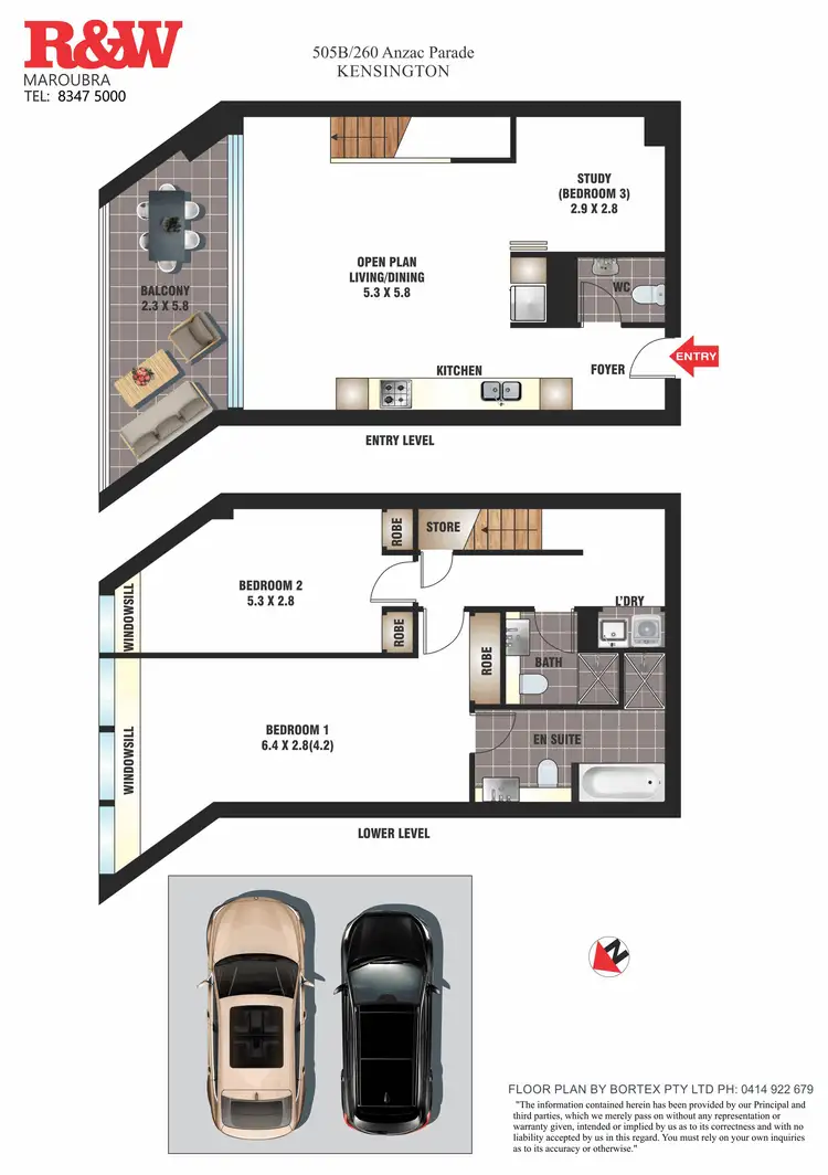 Floorplan of Homely apartment listing, 505B/260 Anzac Parade, Kensington NSW 2033