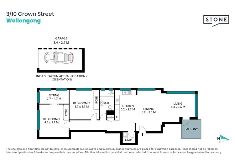Floorplan of Homely apartment listing, 3/10 Crown Street, Wollongong NSW 2500