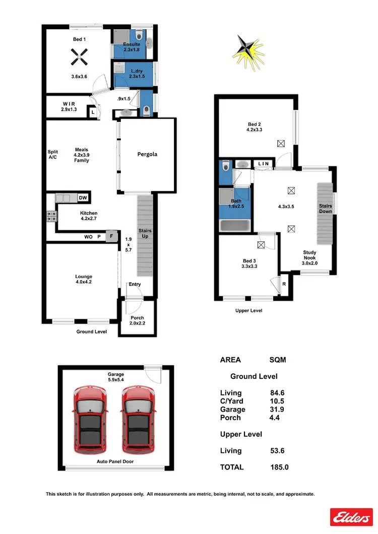 Floorplan of Homely townhouse listing, 2/21A Eighth Street, Gawler South SA 5118