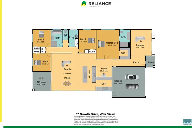 Floorplan of Homely house listing, 37 Growth Drive, Weir Views VIC 3338