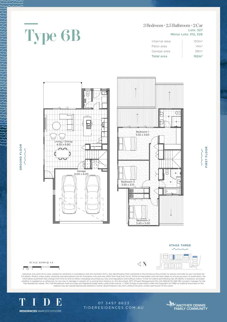 Floorplan of Homely townhouse listing, 415 Paradise Circuit, Maroochydore QLD 4558