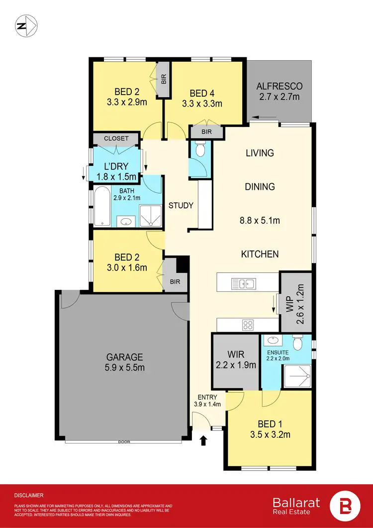 Floorplan of Homely house listing, 4 Swan Boulevard, Winter Valley VIC 3358