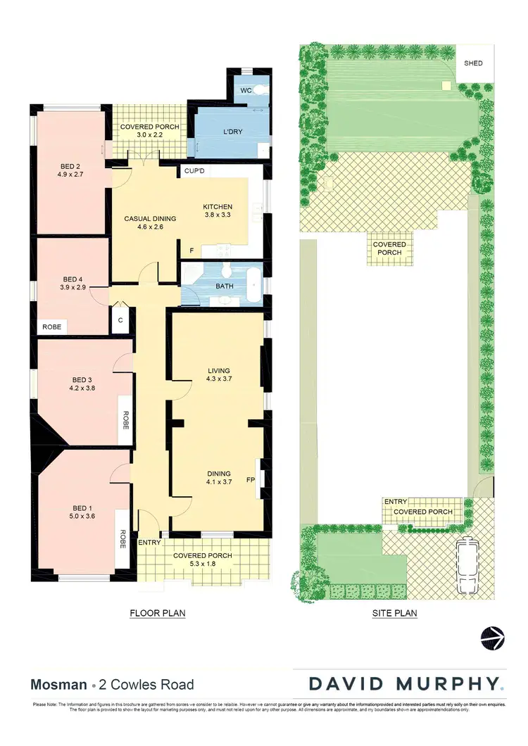 Floorplan of Homely house listing, 2 Cowles Road, Mosman NSW 2088