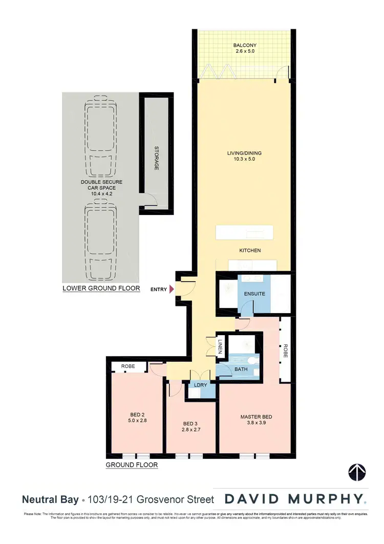 Floorplan of Homely apartment listing, 103/19 Grosvenor Street, Neutral Bay NSW 2089