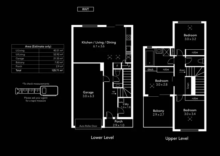 Floorplan of Homely townhouse listing, 23 Winterlake Way, Kidman Park SA 5025