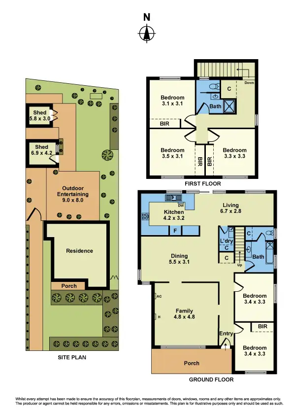 Floorplan of Homely house listing, 9 Centre Street, Sunshine VIC 3020