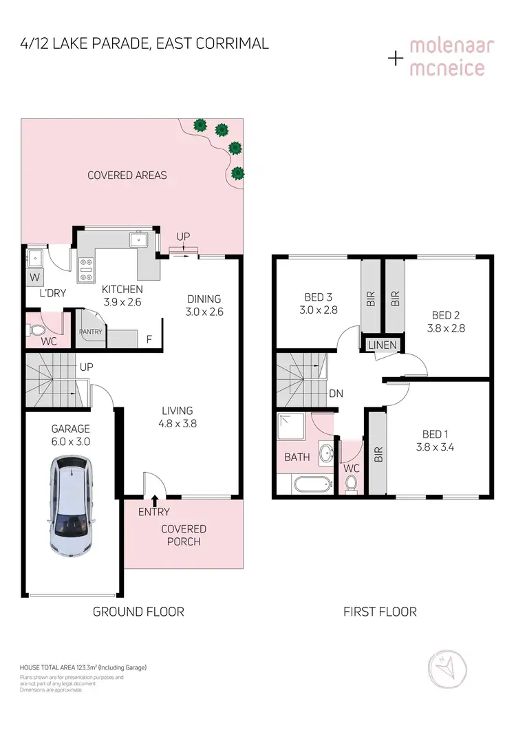 Floorplan of Homely townhouse listing, 4/12 Lake Parade, East Corrimal NSW 2518