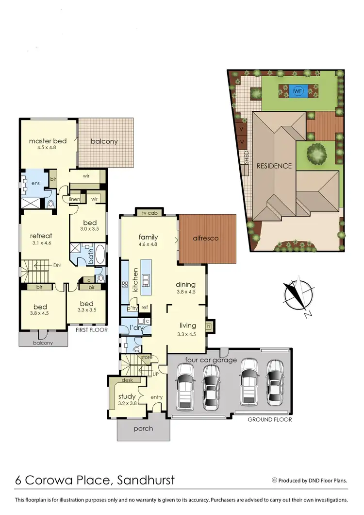 Floorplan of Homely house listing, 6 Corowa Place, Sandhurst VIC 3977