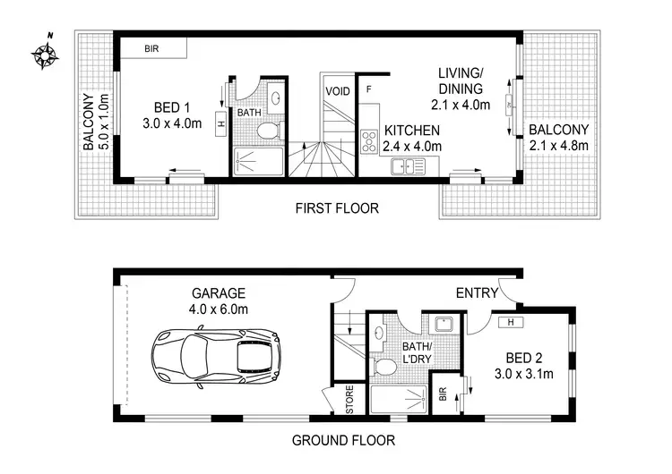 Floorplan of Homely townhouse listing, 9/53 Saxony Drive, Epping VIC 3076